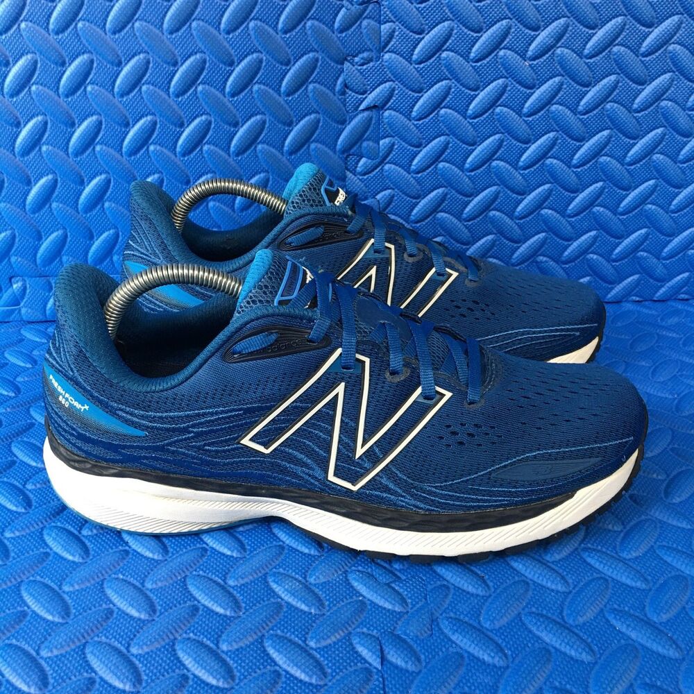 New Balance Fresh Foam 860v12 Mens Shoes Blue Running Sneakers Shoes Size 9.5D